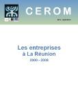 Dernière publication CEROM La Réunion