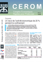 Un recul de l'activité économique de 25 % pendant le confinement